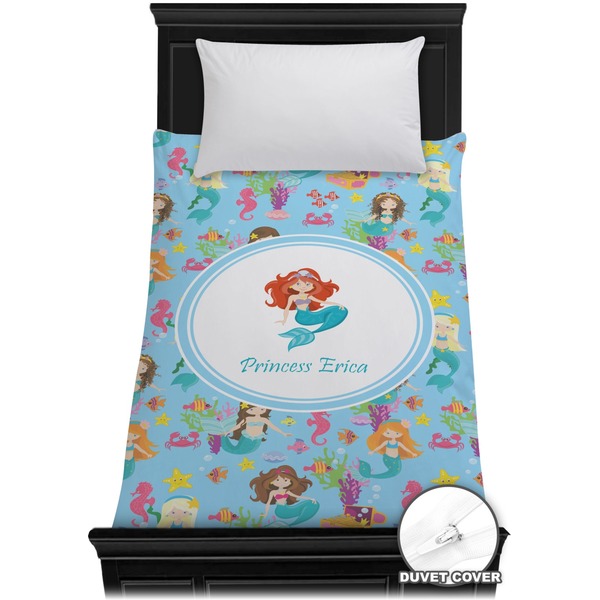 Custom Mermaids Duvet Cover - Twin (Personalized)