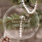 Mermaids Engraved Glass Ornament