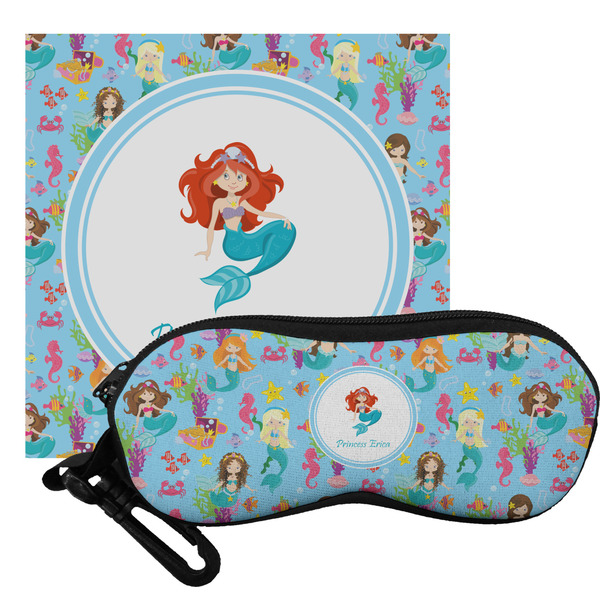 Custom Mermaids Eyeglass Case & Cloth (Personalized)