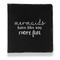 Mermaids Leather Binder - 1" - Black (Personalized)