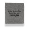 Mermaids Leather Binder - 1" - Grey (Personalized)