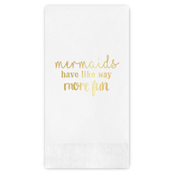 Mermaids Guest Napkins - Foil Stamped