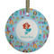 Mermaids Frosted Glass Ornament - Round