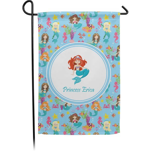 Custom Mermaids Small Garden Flag - Double Sided w/ Name or Text