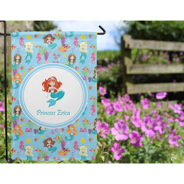 Mermaids Garden Flag - Outside In Flowers
