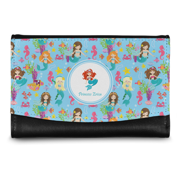 Custom Mermaids Genuine Leather Women's Wallet - Small (Personalized)