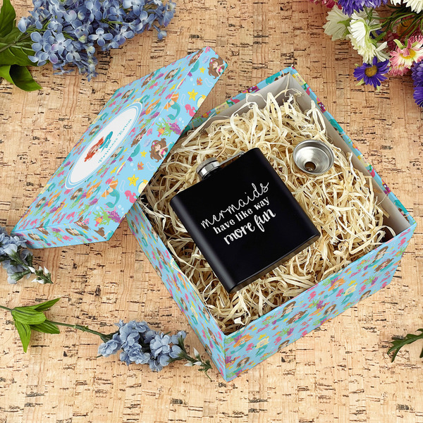 Mermaids Gift Boxes with Lid - Canvas Wrapped - Large - In Context