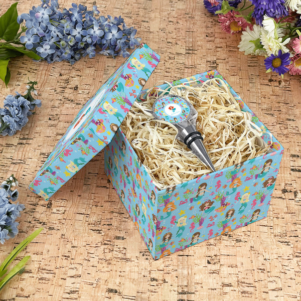 Mermaids Gift Boxes with Lid - Canvas Wrapped - Medium - In Context