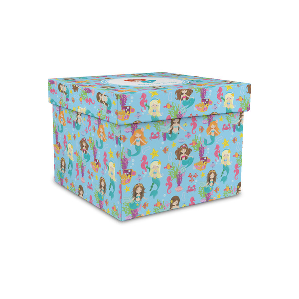Custom Mermaids Gift Box with Lid - Canvas Wrapped - Small (Personalized)