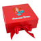 Mermaids Gift Boxes with Magnetic Lid - Red - Front