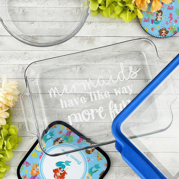 Mermaids Glass Baking Dish - LIFESTYLE (13x9)