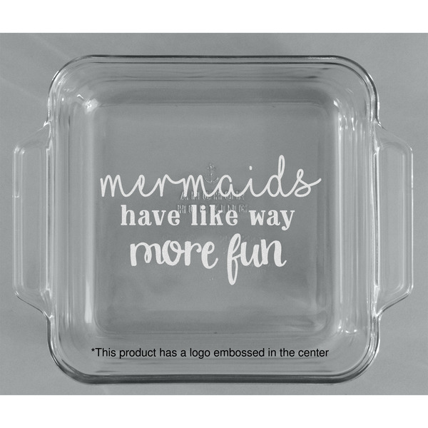 Mermaids Glass Cake Dish - APPROVAL (8x8)