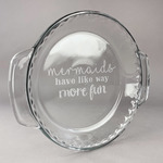 Mermaids Glass Pie Dish - 9.5in Round