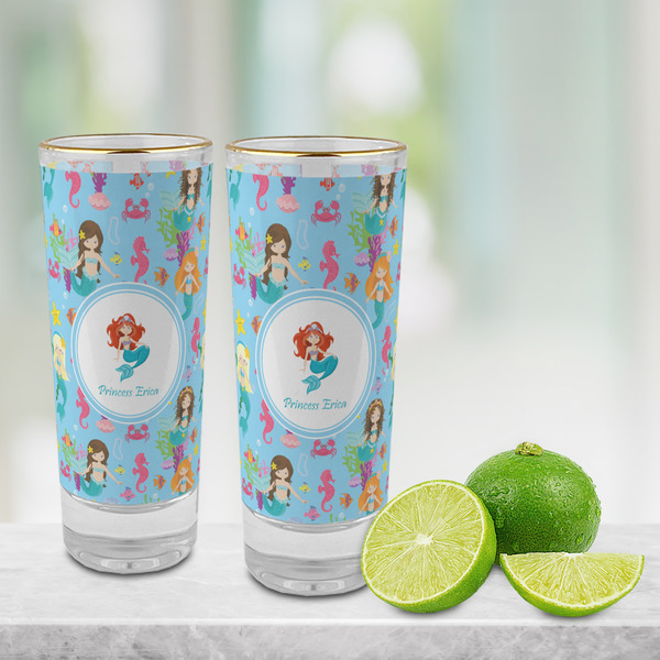 Mermaids Glass Shot Glass - 2 oz - LIFESTYLE