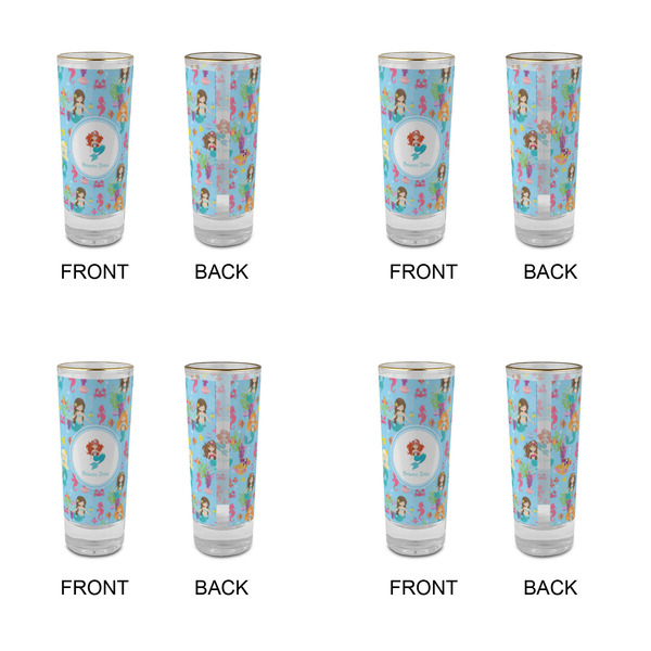 Mermaids Glass Shot Glass - 2 oz - Set of 4 - APPROVAL