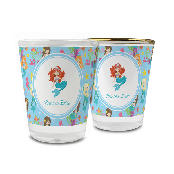 Custom Mermaids Glass Shot Glass - 1.5 oz (Personalized)
