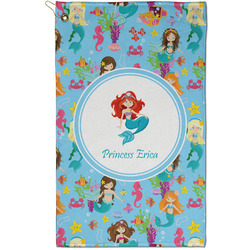 Mermaids Golf Towel - Poly-Cotton Blend - Small w/ Name or Text
