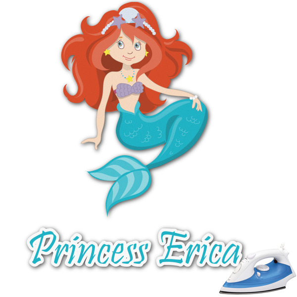 Custom Mermaids Graphic Iron On Transfer - Up to 9"x9" (Personalized)