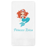 Mermaids Guest Napkins - Full Color - Embossed Edge (Personalized)