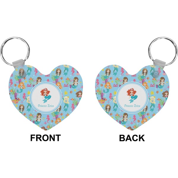 Mermaids Heart Keychain (Front + Back)