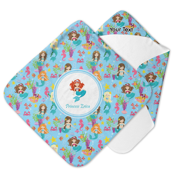 Custom Mermaids Hooded Baby Towel (Personalized)