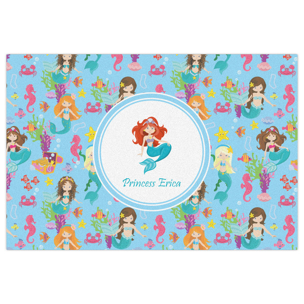 Mermaids Indoor / Outdoor Rug - 4'x6' - Front Flat