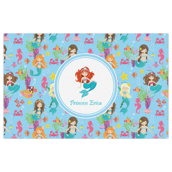 Mermaids Indoor / Outdoor Rug - 5'x8' - Front Flat