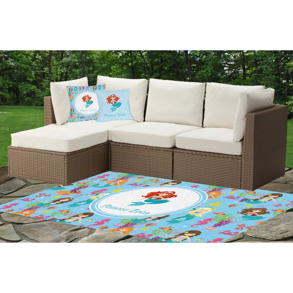 Mermaids Indoor / Outdoor Rug & Cushions