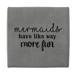 Mermaids Jewelry Gift Box - Engraved Leather Lid