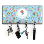 Mermaids Key Hanger w/ 4 Hooks w/ Graphics and Text