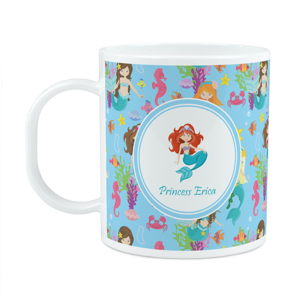 Custom Mermaids Plastic Kids Mug (Personalized)
