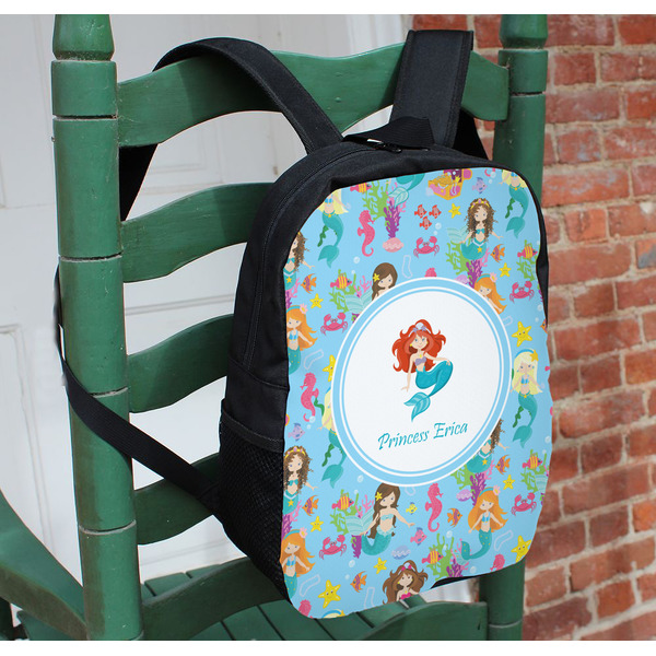 Mermaids Kids Backpack - In Context