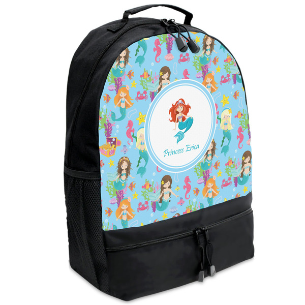 Custom Mermaids Backpacks - Black (Personalized)