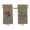 Mermaids Large Burlap Gift Bag - Front & Back (Personalized)