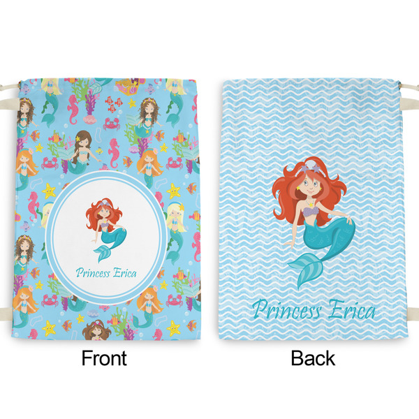 Mermaids Large Laundry Bag - Front & Back View