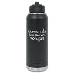 Mermaids Water Bottle - Laser Engraved - Front
