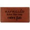 Mermaids Leatherette Checkbook Holder - Single Sided