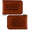 Mermaids Leatherette Magnetic Money Clip - Front and Back