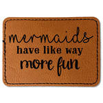 Mermaids Faux Leather Iron On Patch - Rectangle