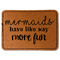 Mermaids Faux Leather Iron On Patch - Rectangle