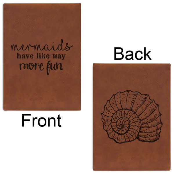 Mermaids Leatherette Sketchbooks - Large - Double Sided - Front & Back View