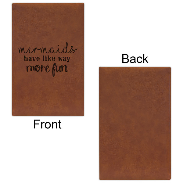 Mermaids Leatherette Sketchbooks - Small - Single Sided - Front & Back View