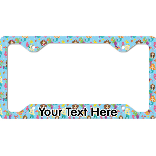Custom Mermaids License Plate Frame - Style C (Personalized)