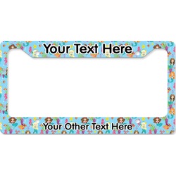 Mermaids License Plate Frame - Style B (Personalized)