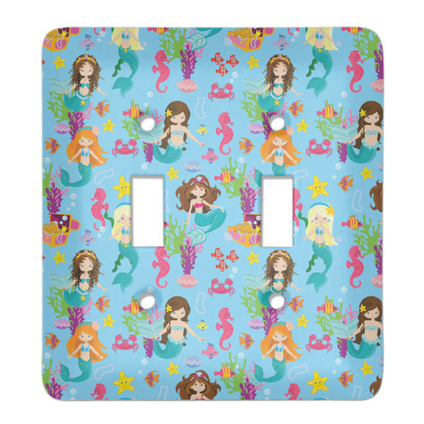 Custom Mermaids Light Switch Cover (2 Toggle Plate)