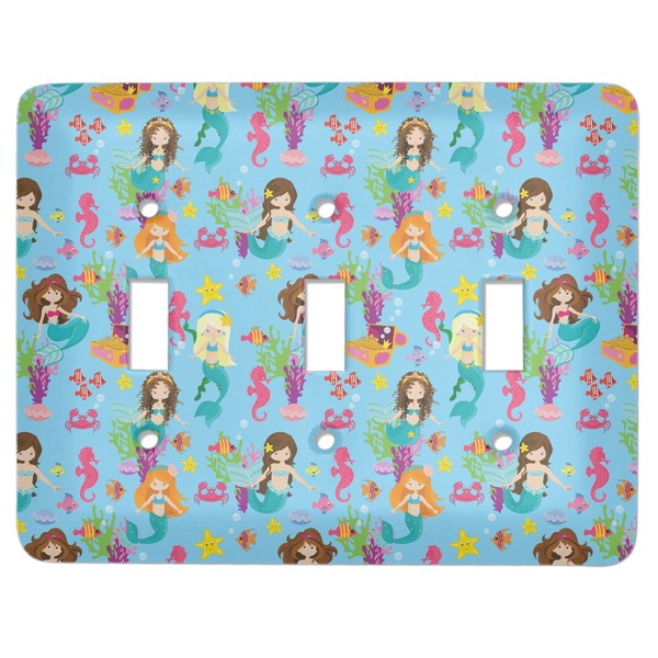 Custom Mermaids Light Switch Cover (3 Toggle Plate)