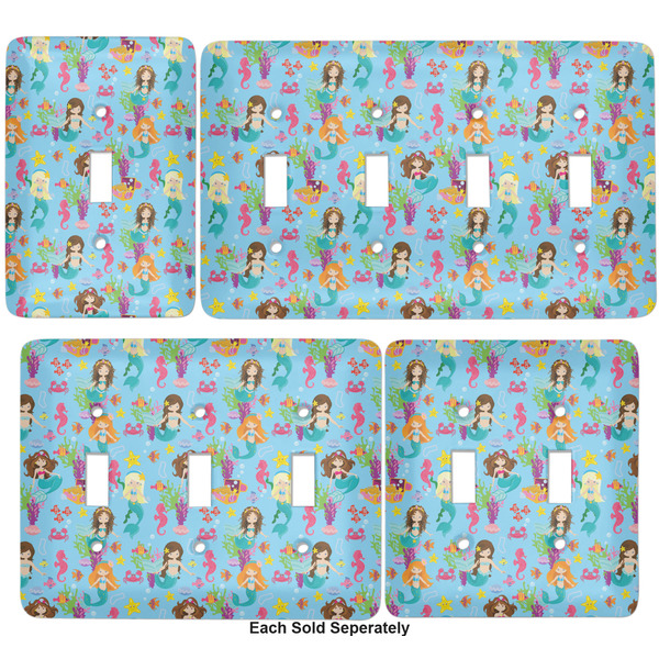 Mermaids Light Switch Covers all sizes