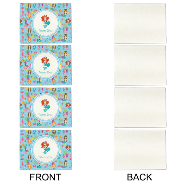 Mermaids Linen Placemat - APPROVAL Set of 4 (single sided)