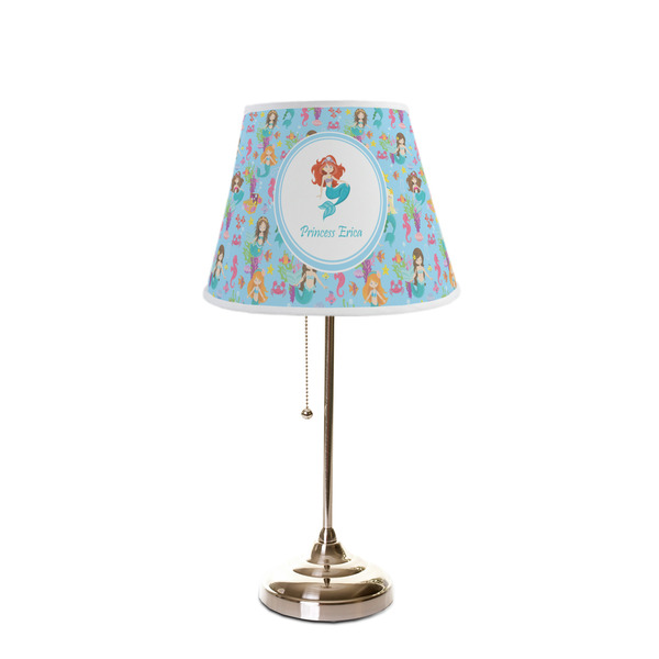 Mermaids Poly Film Empire Lampshade - On Stand