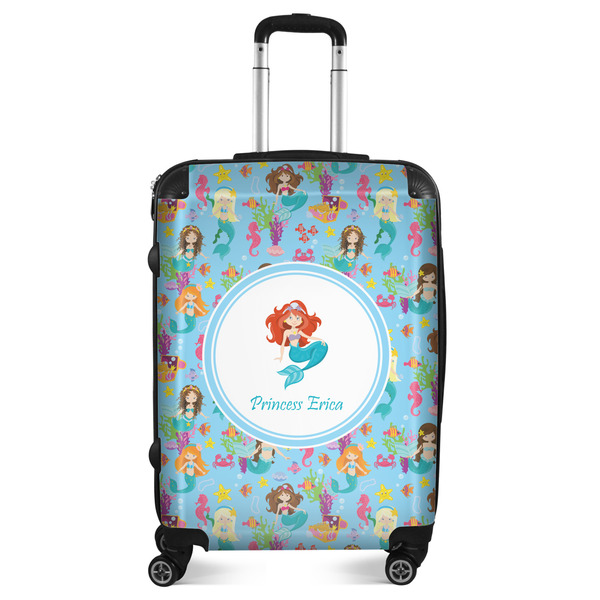 Custom Mermaids Suitcase - 24" Medium - Checked (Personalized)